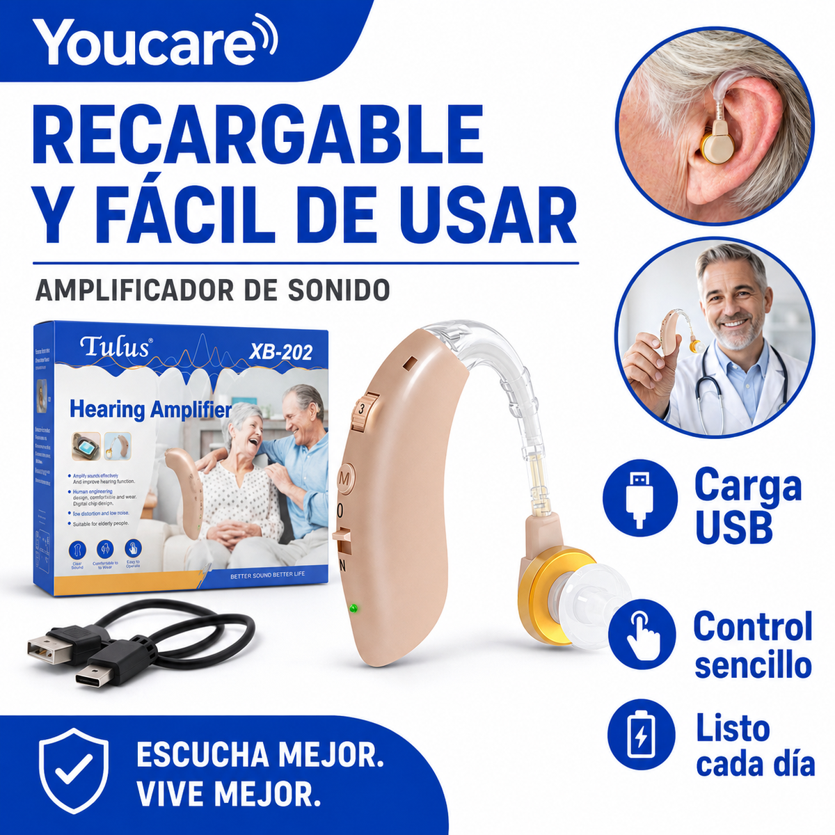 Amplificador Auditivo Youcare®