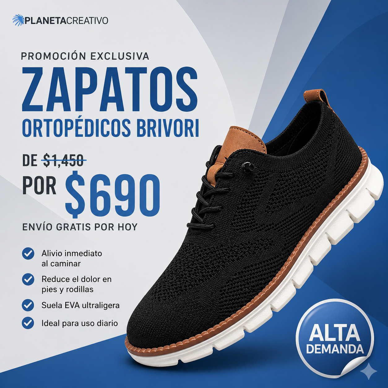 Zapatos Ortopedicos Ultra Cómodos - Brivori